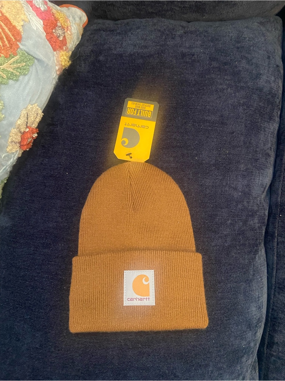 Carhartt Knit Cuffed Beanie in Warm Brown